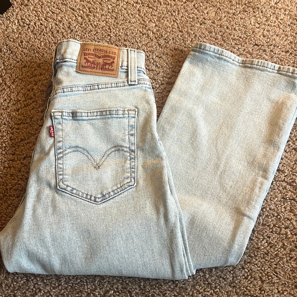 Levis high waisted crop flare size 24